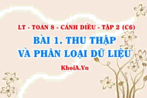 Thu thập dữ liệu, phân loại và tổ chức dữ liệu? Toán 8 bài 1 Cánh diều tập 2 C6